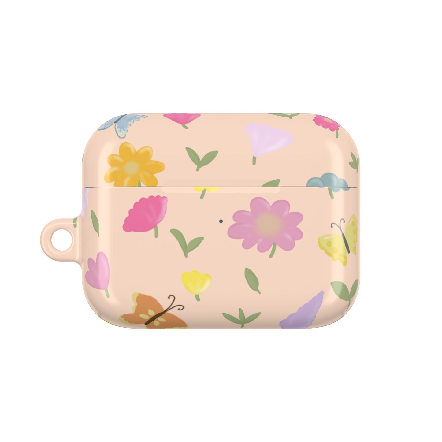 Floral AirPod Case - Cute Flower Design for Spring & Everyday Use (Peach)