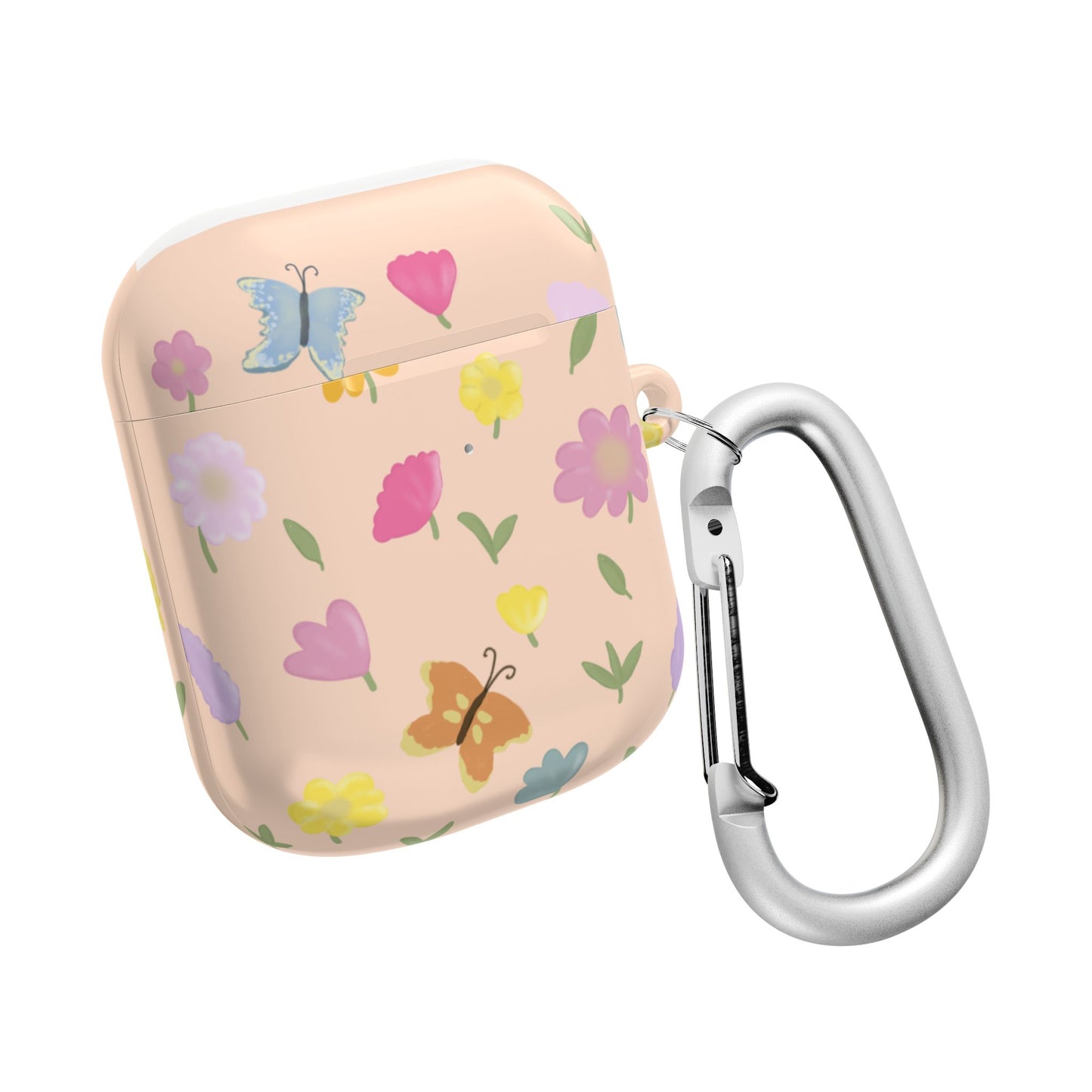 Floral AirPod Case - Cute Flower Design for Spring & Everyday Use (Peach)