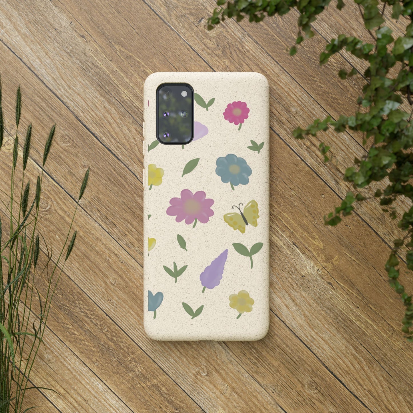 Eco-Friendly Floral Samsung Case - Biodegradable & Stylish