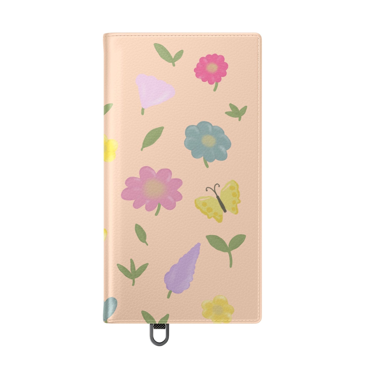Floral Butterfly Flip Case - Vibrant Phone Wallet Cover for Nature Lovers