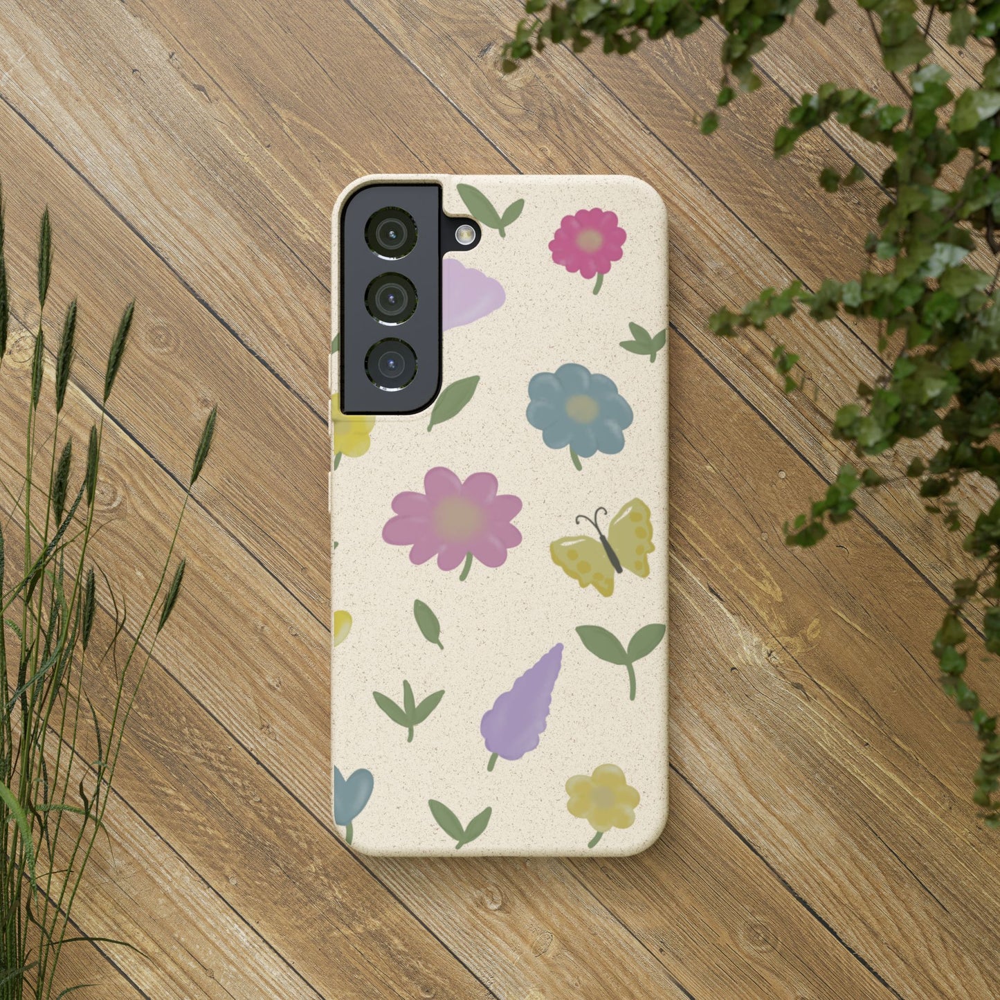 Eco-Friendly Floral Samsung Case - Biodegradable & Stylish