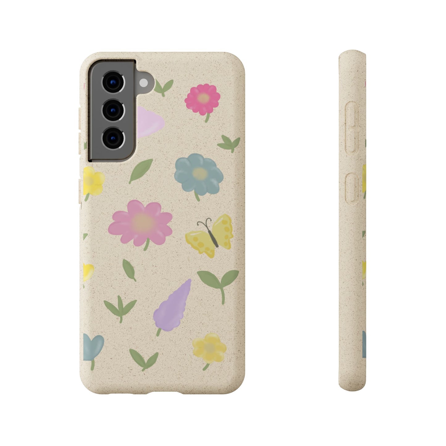 Eco-Friendly Floral Samsung Case - Biodegradable & Stylish