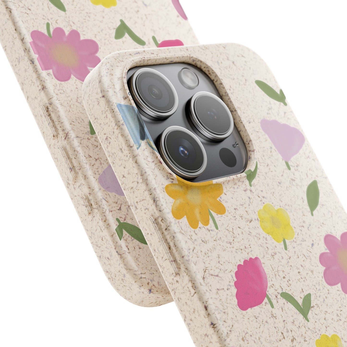 Eco-Friendly Floral iPhone Case - Biodegradable & Stylish