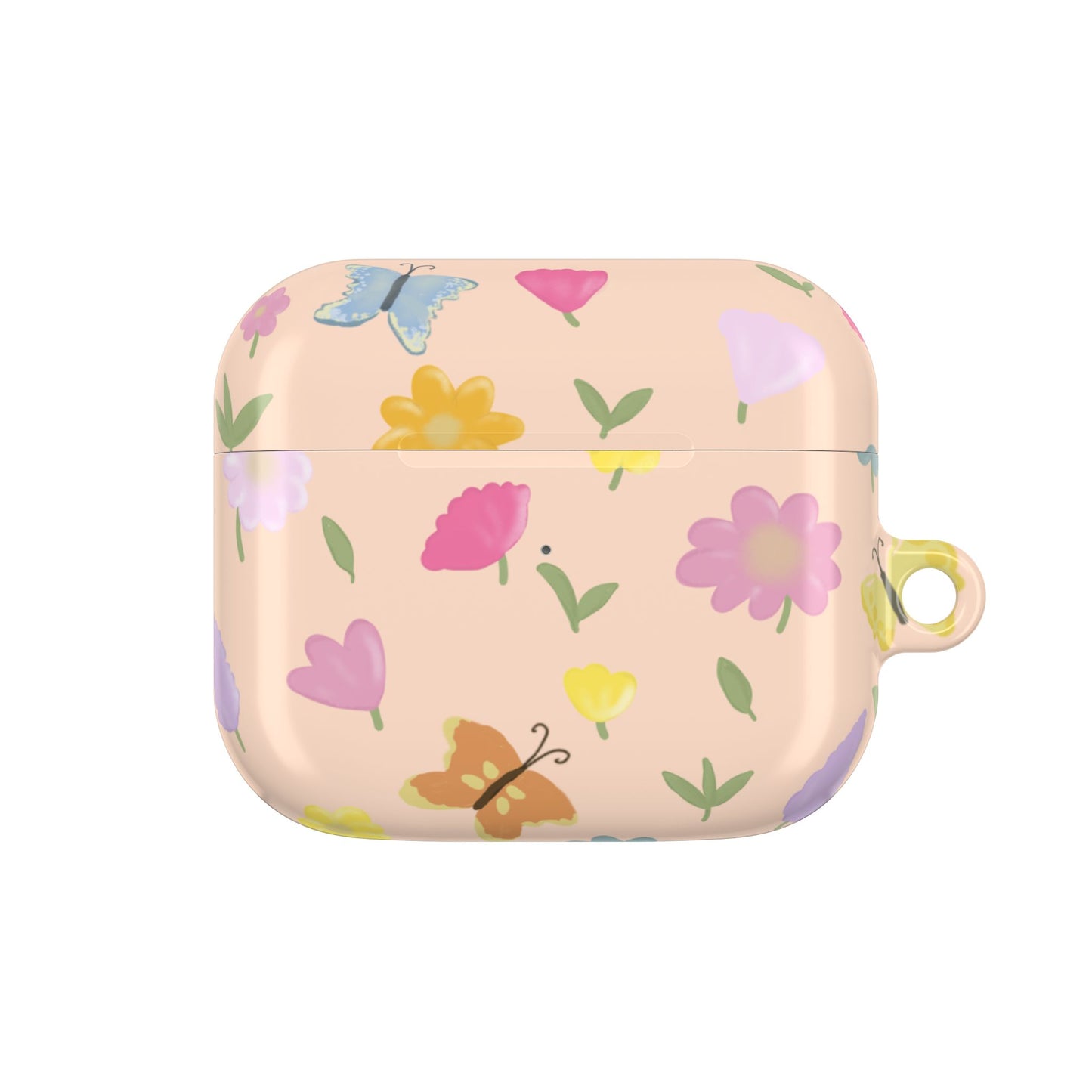 Floral AirPod Case - Cute Flower Design for Spring & Everyday Use (Peach)