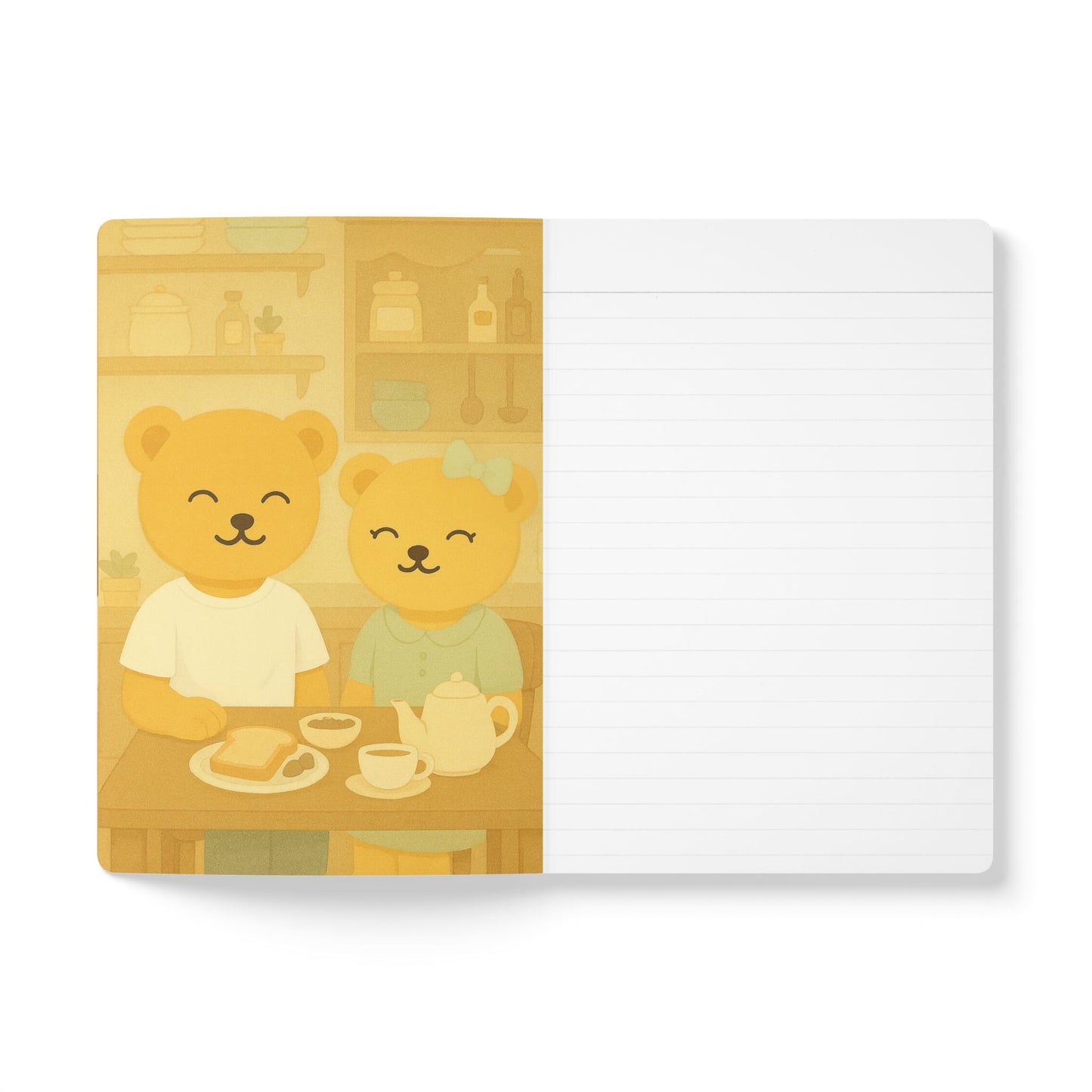 Cozy Space Journal with Quotes – Autumn Bear Design Writing Notebook