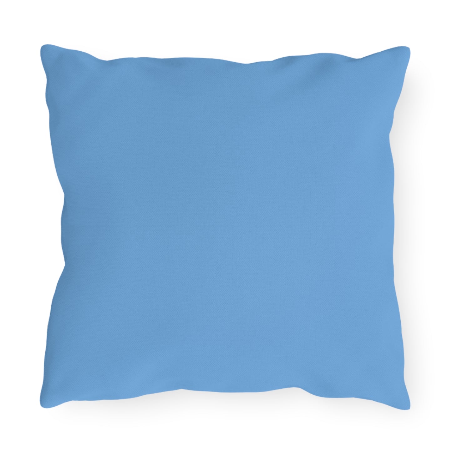 Whimsical Outdoor Patio Pillow - Floral Design with Happy Girl