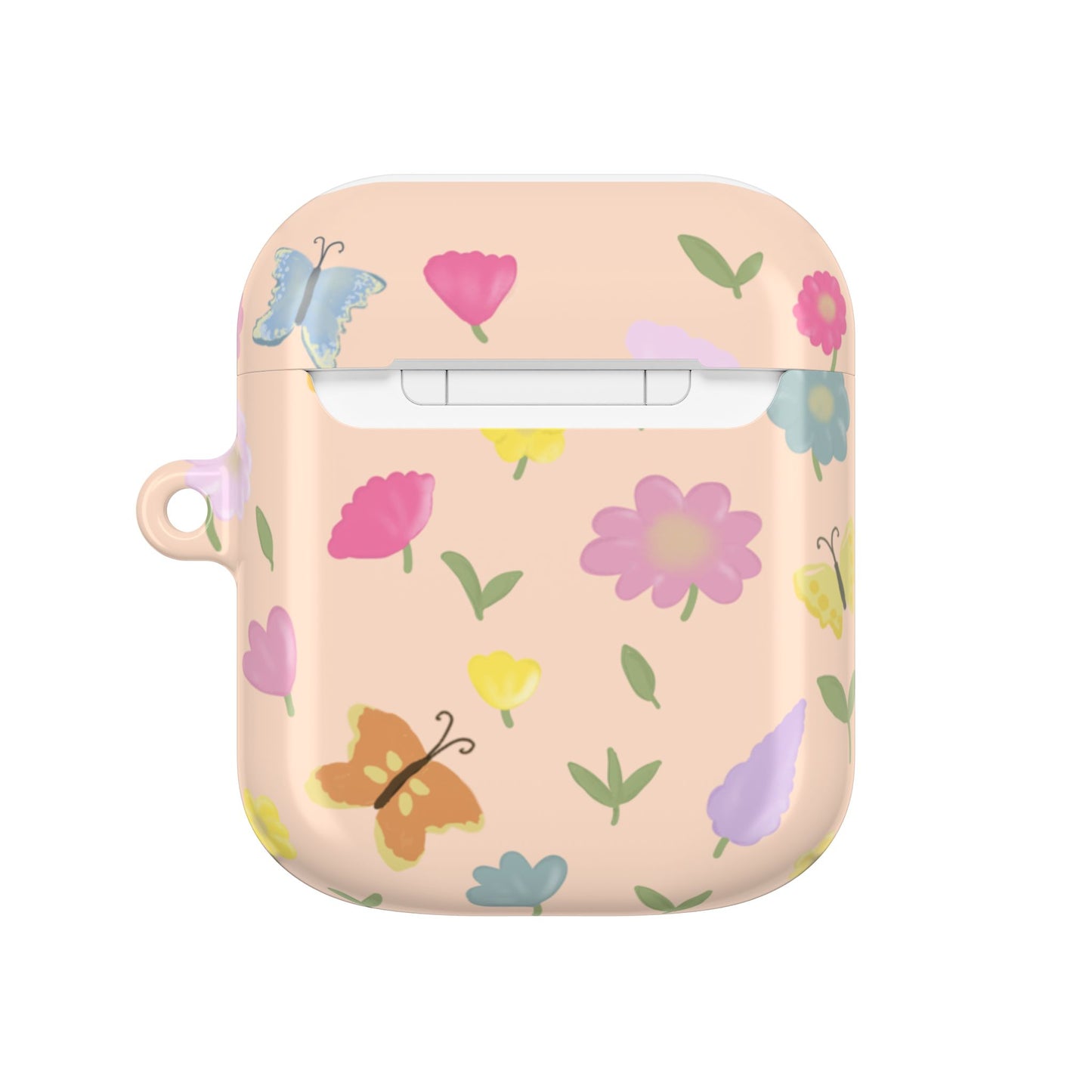 Floral AirPod Case - Cute Flower Design for Spring & Everyday Use (Peach)