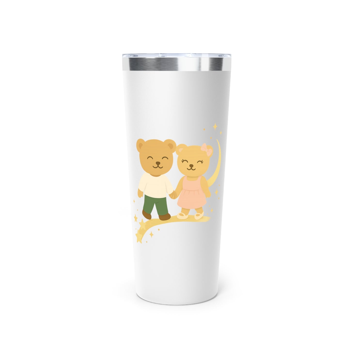 Cozy Bear Couple Tumbler – 22oz Insulated Travel Mug for Everyday Use