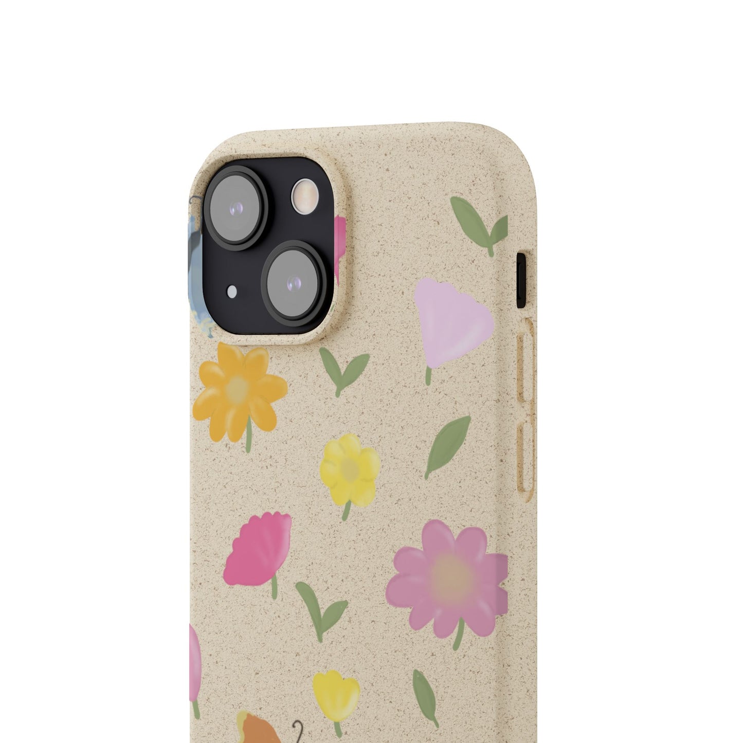 Eco-Friendly Floral iPhone Case - Biodegradable & Stylish
