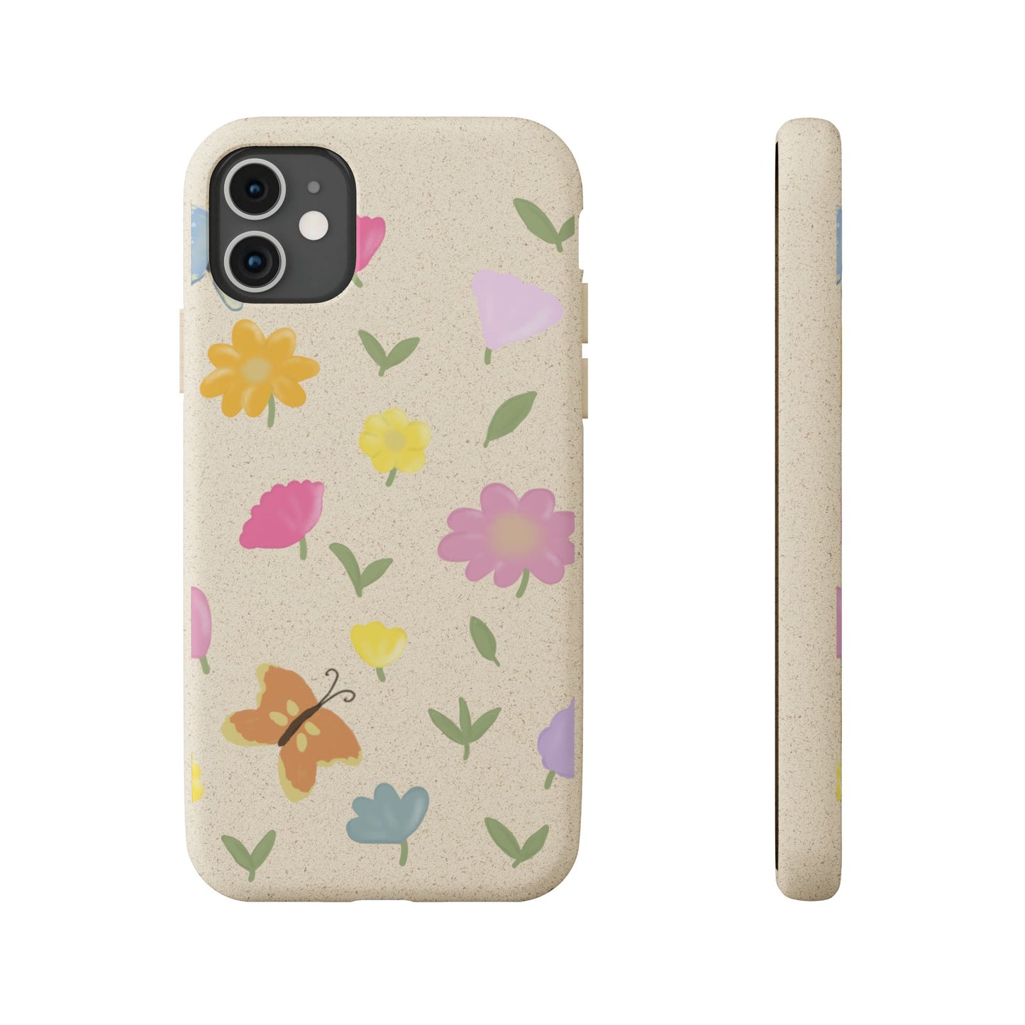 Eco-Friendly Floral iPhone Case - Biodegradable & Stylish