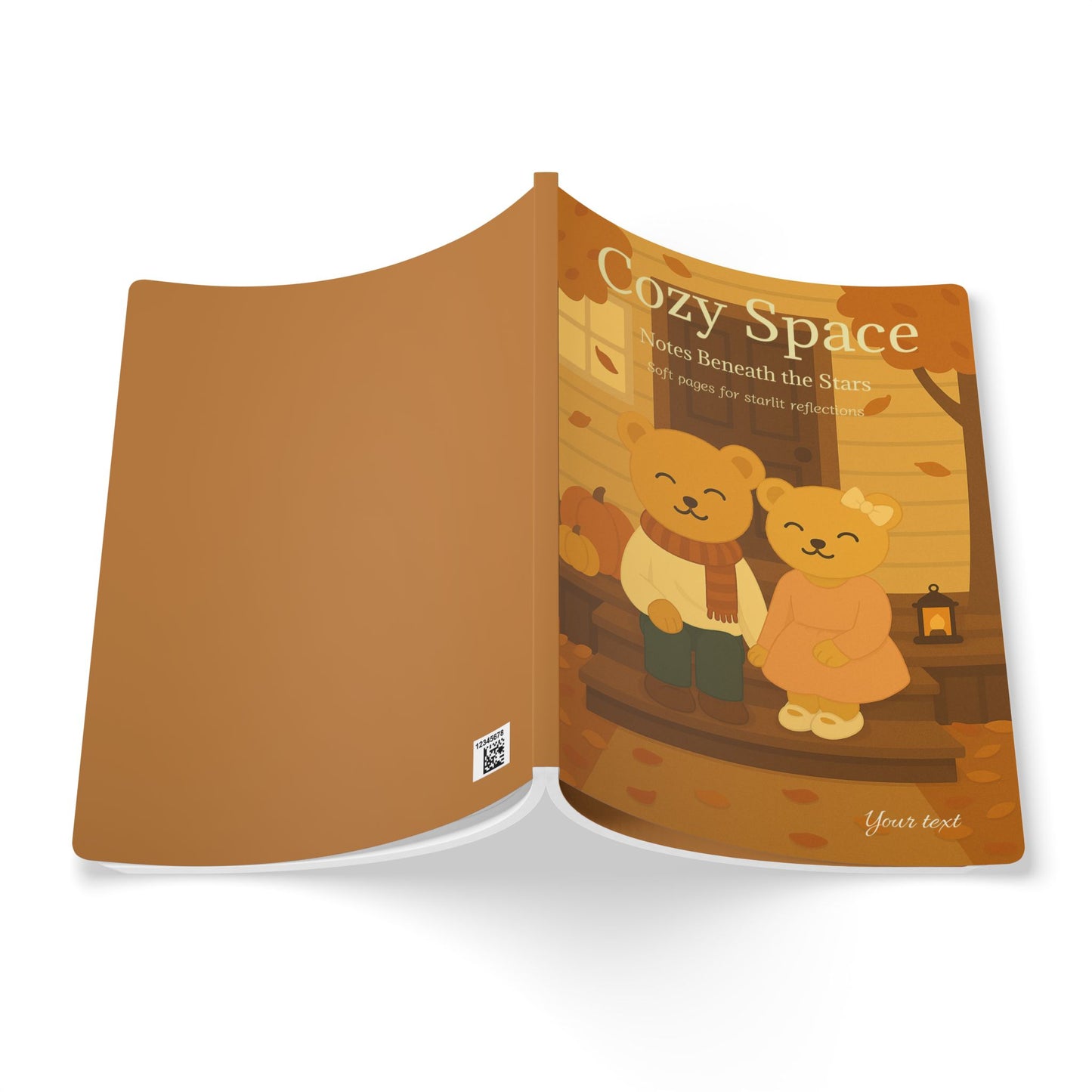 Cozy Space Journal with Quotes – Autumn Bear Design Writing Notebook