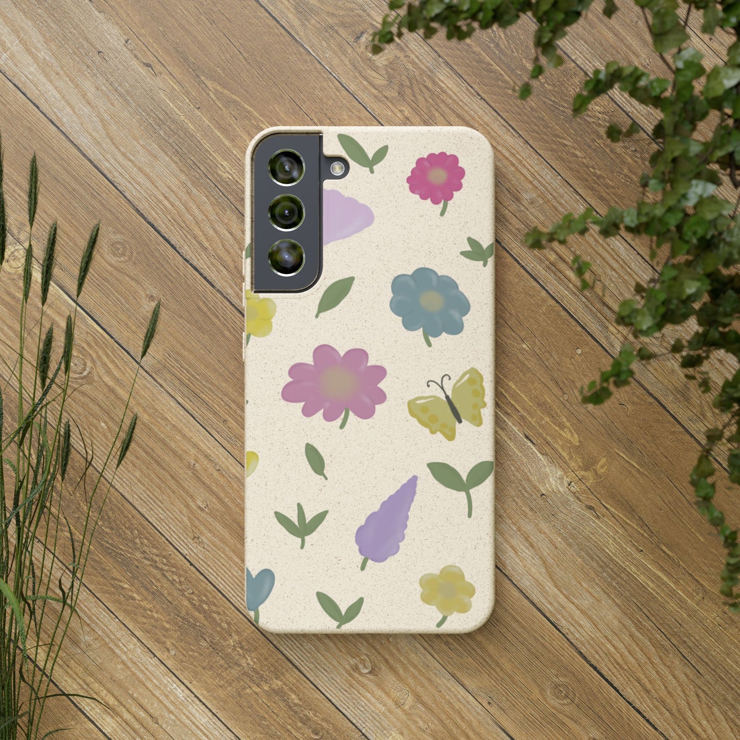 Eco-Friendly Floral Samsung Case - Biodegradable & Stylish