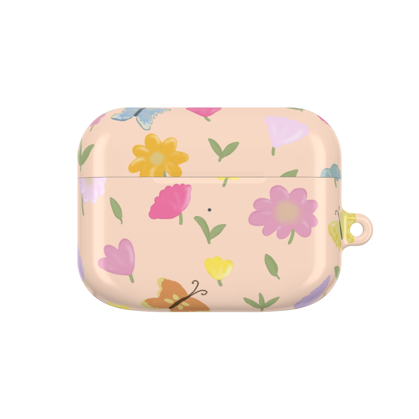 Floral AirPod Case - Cute Flower Design for Spring & Everyday Use (Peach)