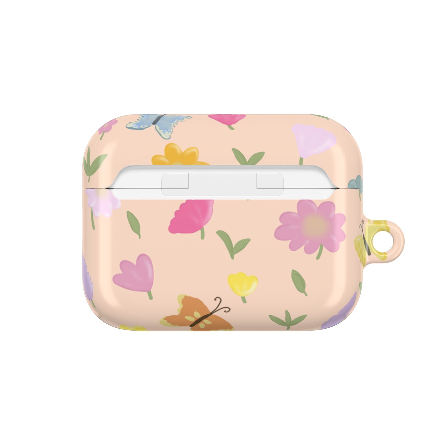 Floral AirPod Case - Cute Flower Design for Spring & Everyday Use (Peach)