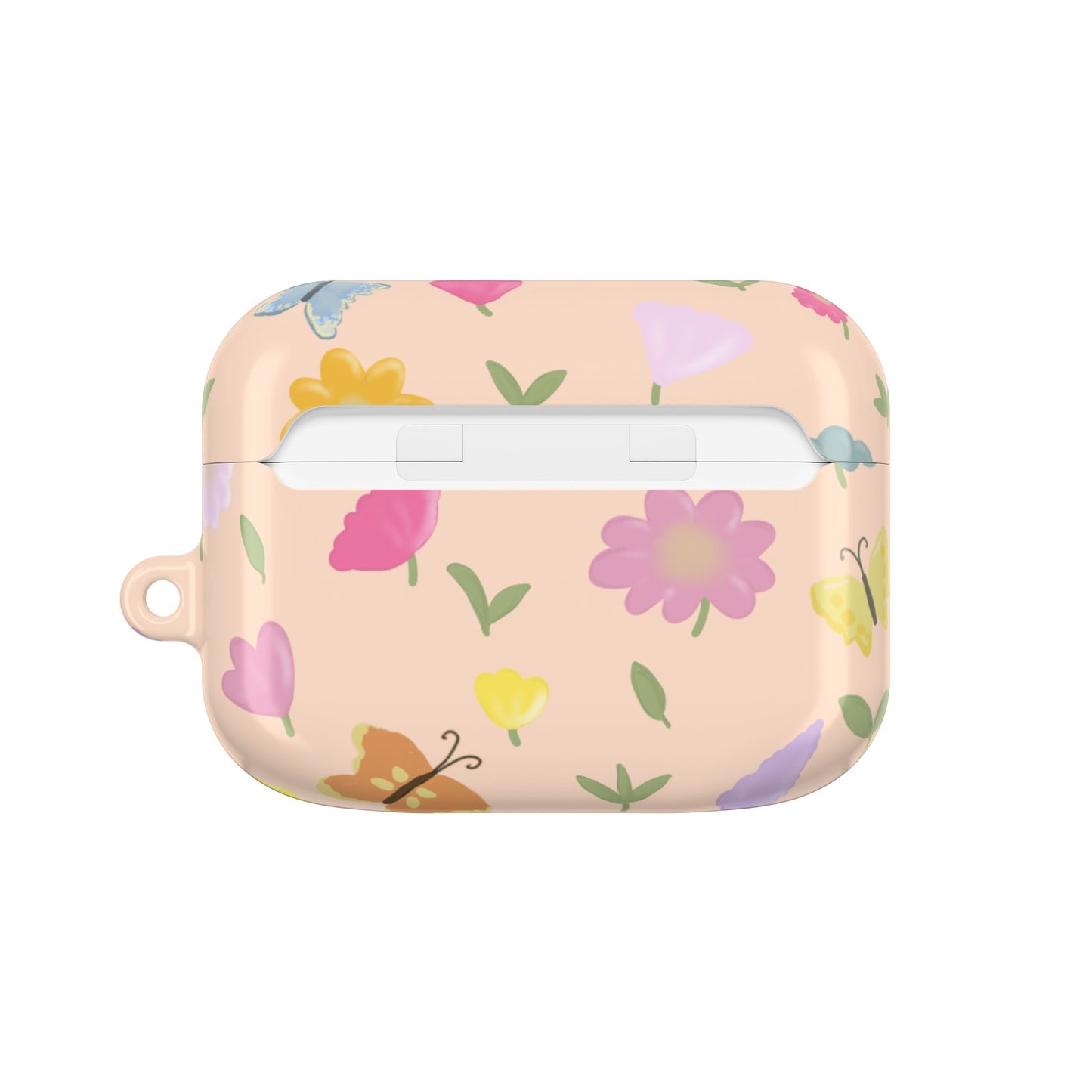 Floral AirPod Case - Cute Flower Design for Spring & Everyday Use (Peach)