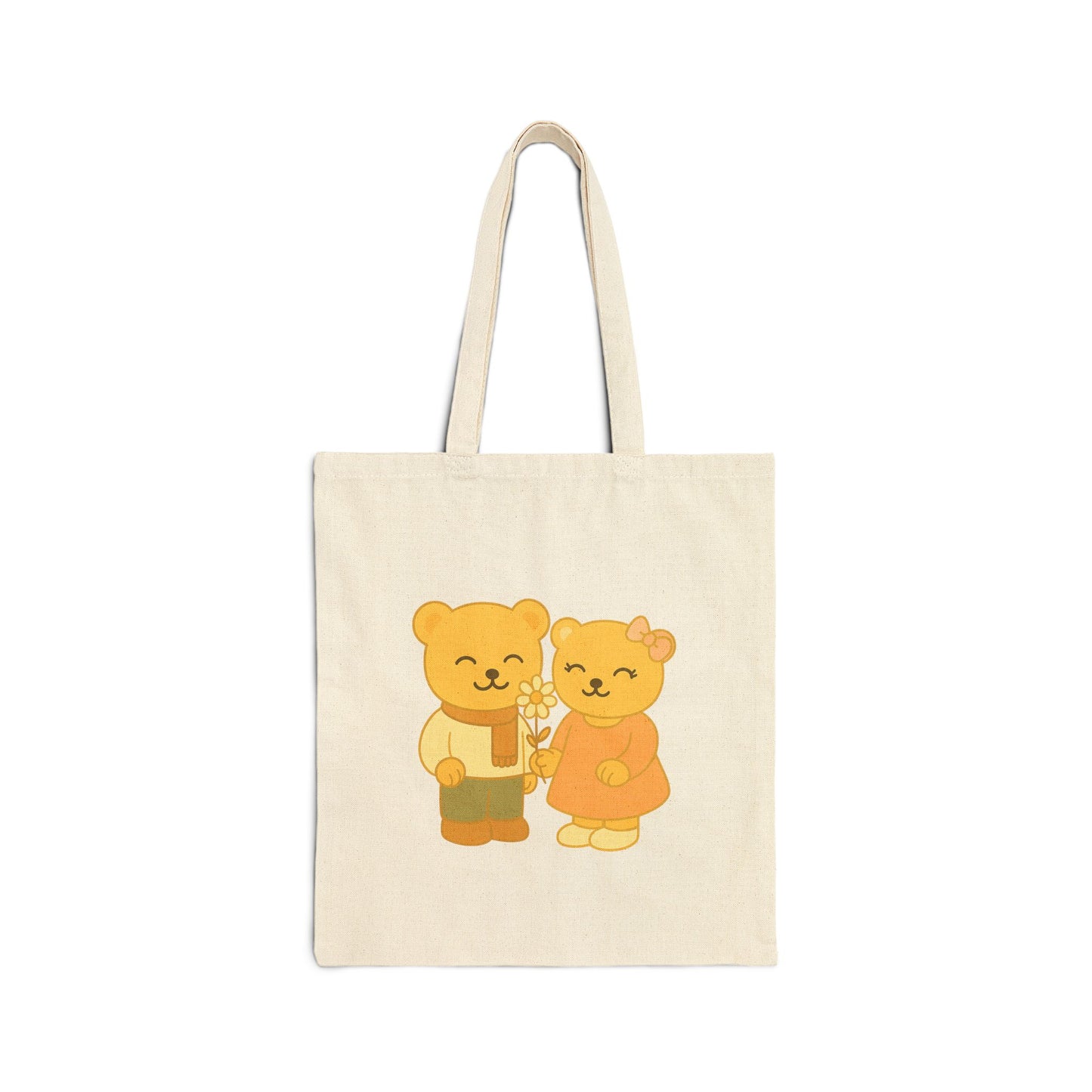 Cozy Bear Tote Bag with Quote – Eco-Friendly Shopping & Gift Bag