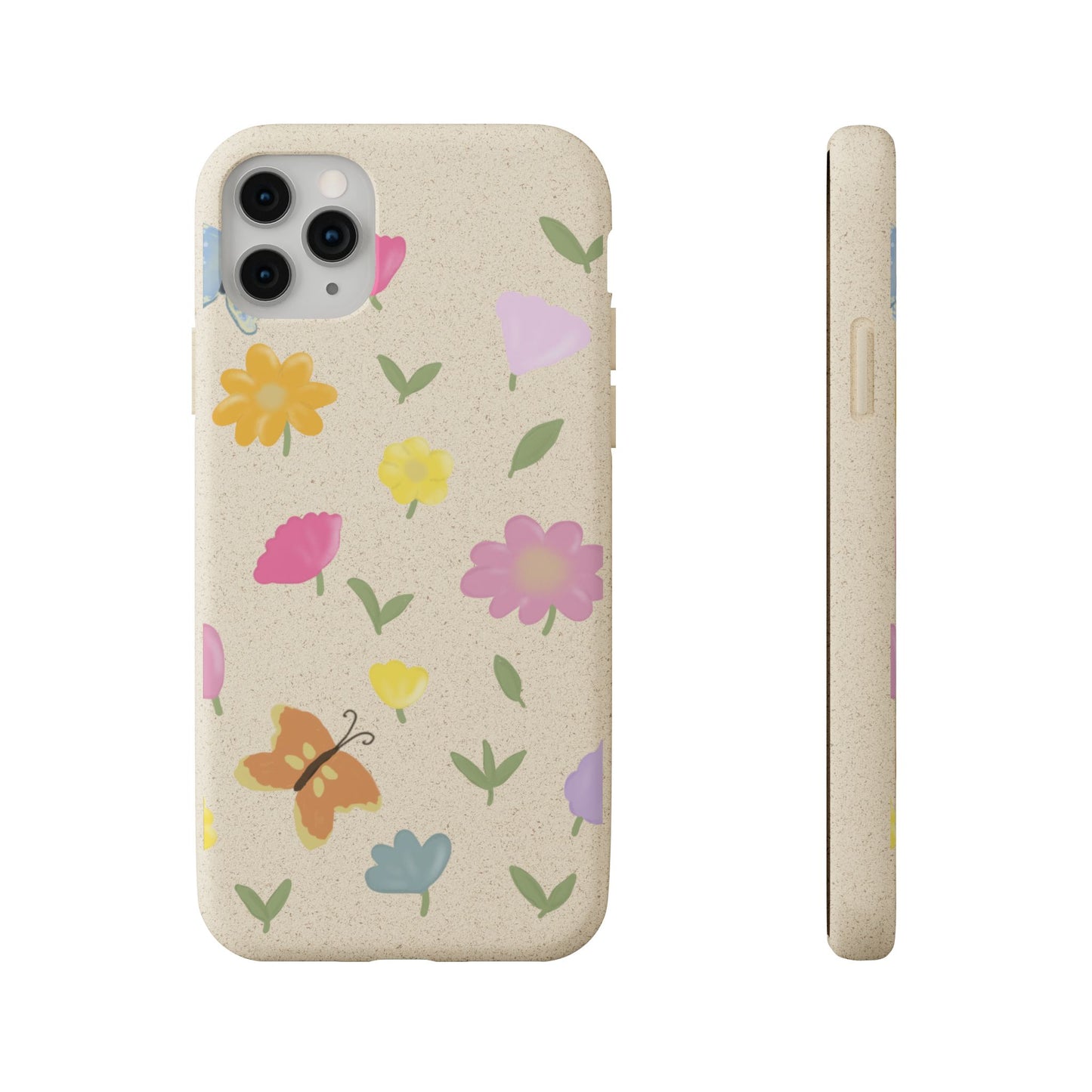Eco-Friendly Floral iPhone Case - Biodegradable & Stylish