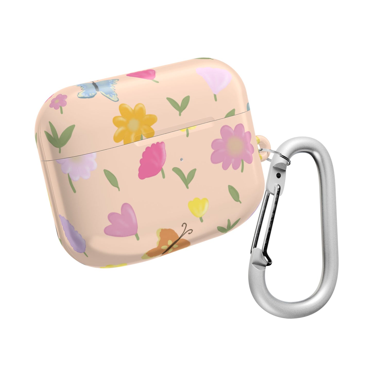 Floral AirPod Case - Cute Flower Design for Spring & Everyday Use (Peach)