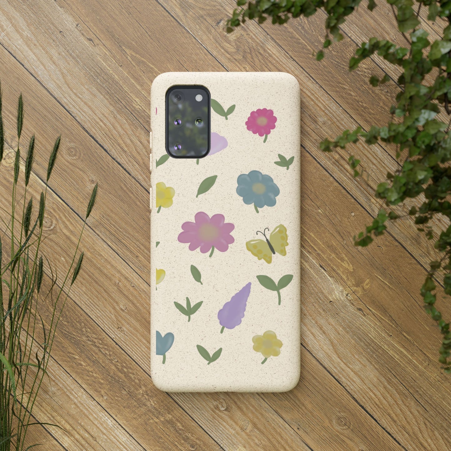 Eco-Friendly Floral Samsung Case - Biodegradable & Stylish