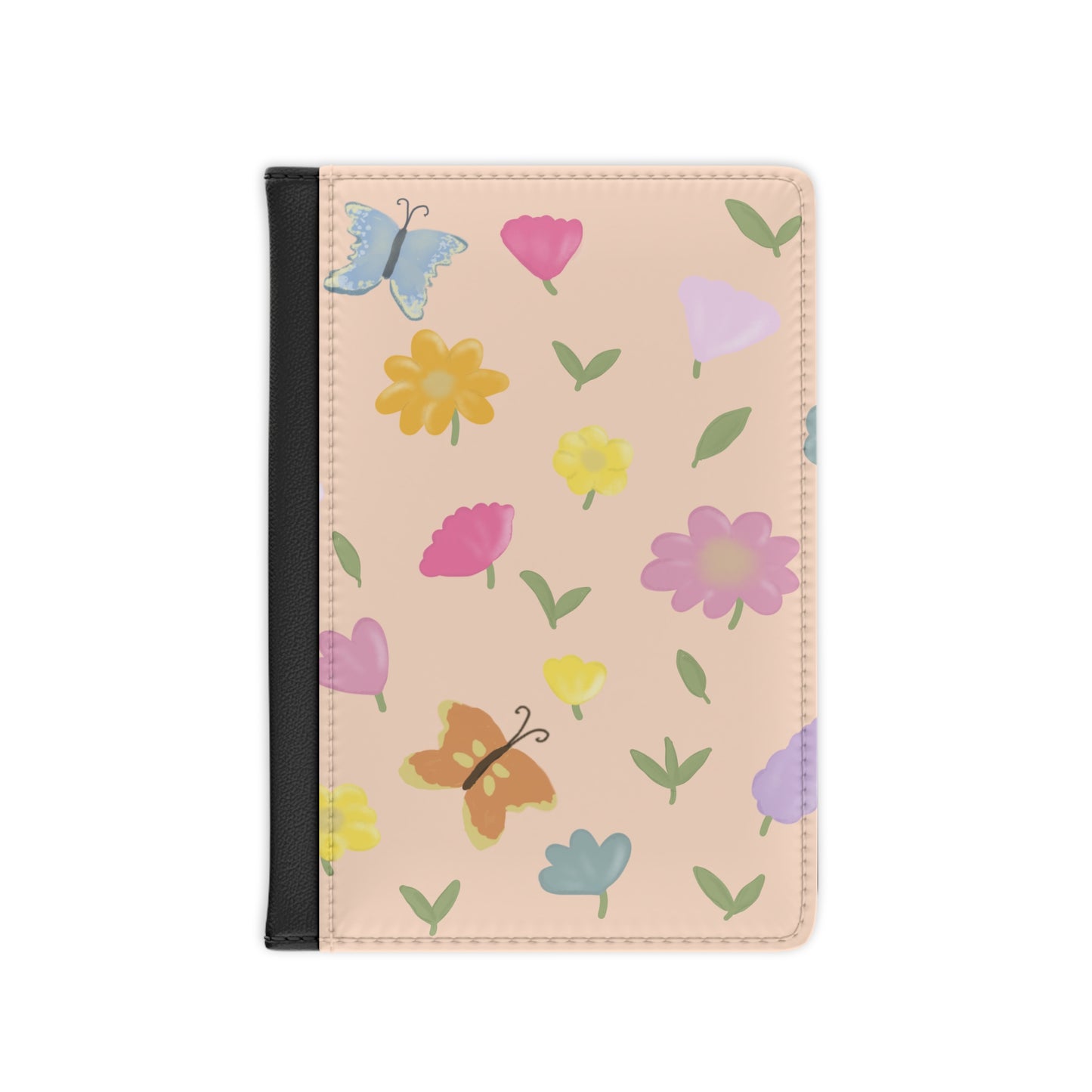Floral Passport Cover with Butterflies | Travel Accessory for Wanderlust Lovers