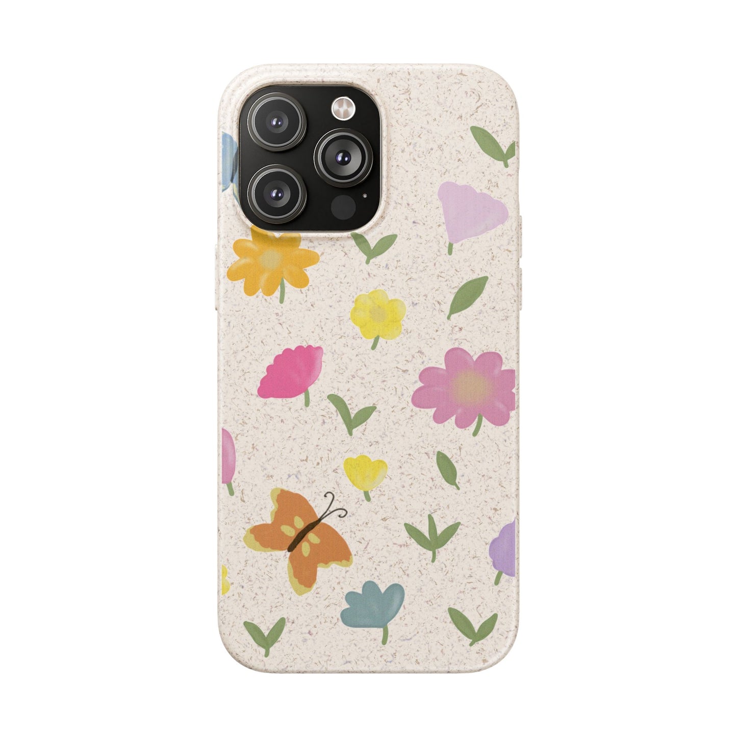Eco-Friendly Floral iPhone Case - Biodegradable & Stylish
