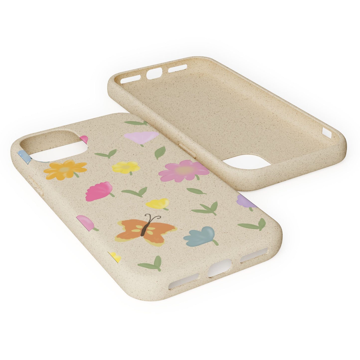 Eco-Friendly Floral iPhone Case - Biodegradable & Stylish