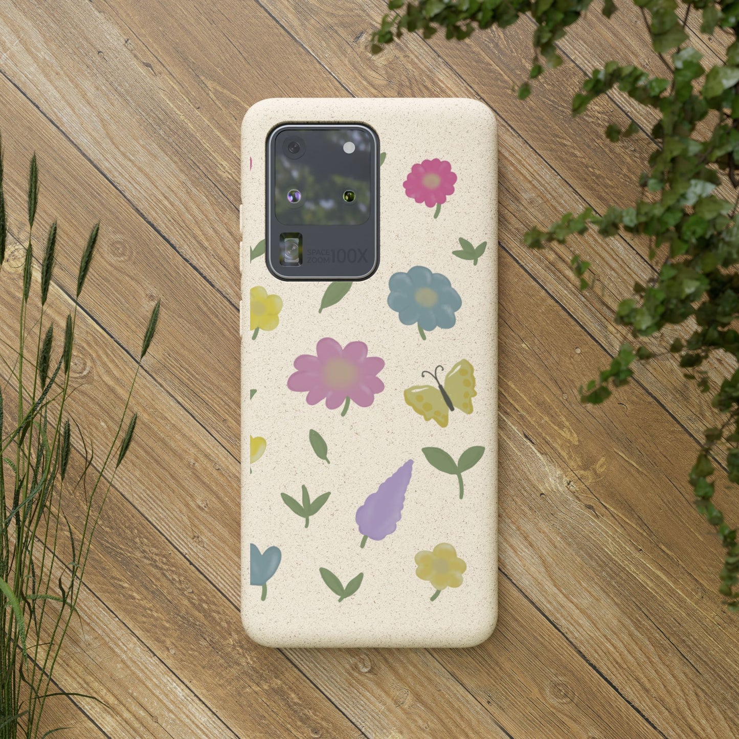 Eco-Friendly Floral Samsung Case - Biodegradable & Stylish