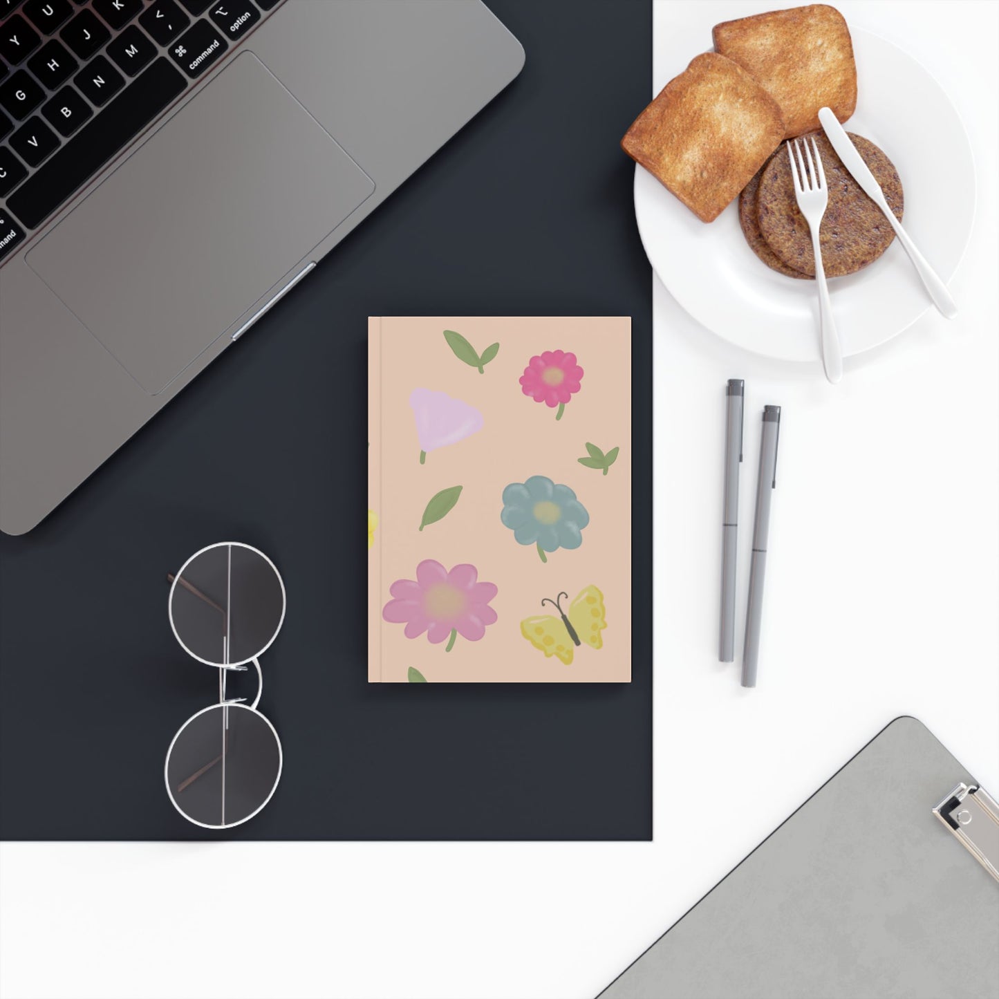 Colorful Floral Hard Backed Journal - Inspiring Creativity & Reflection