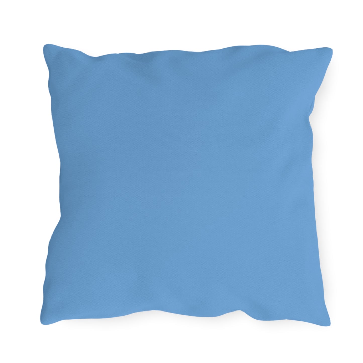 Whimsical Outdoor Patio Pillow - Floral Design with Happy Girl