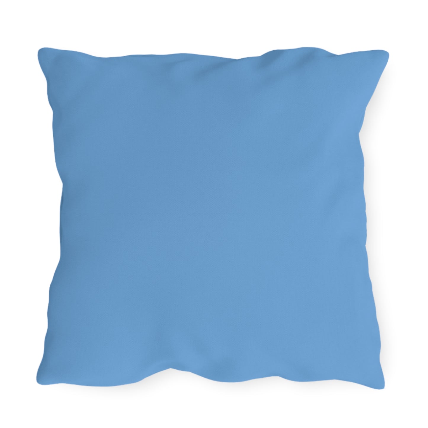 Whimsical Outdoor Patio Pillow - Floral Design with Happy Girl