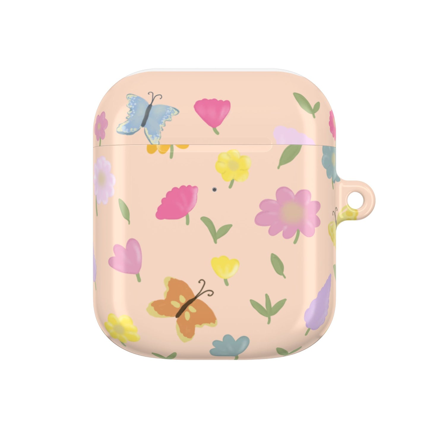 Floral AirPod Case - Cute Flower Design for Spring & Everyday Use (Peach)