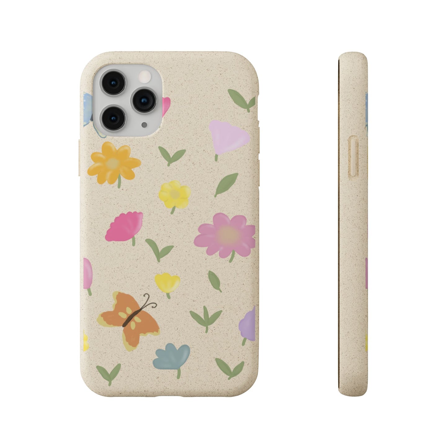 Eco-Friendly Floral iPhone Case - Biodegradable & Stylish