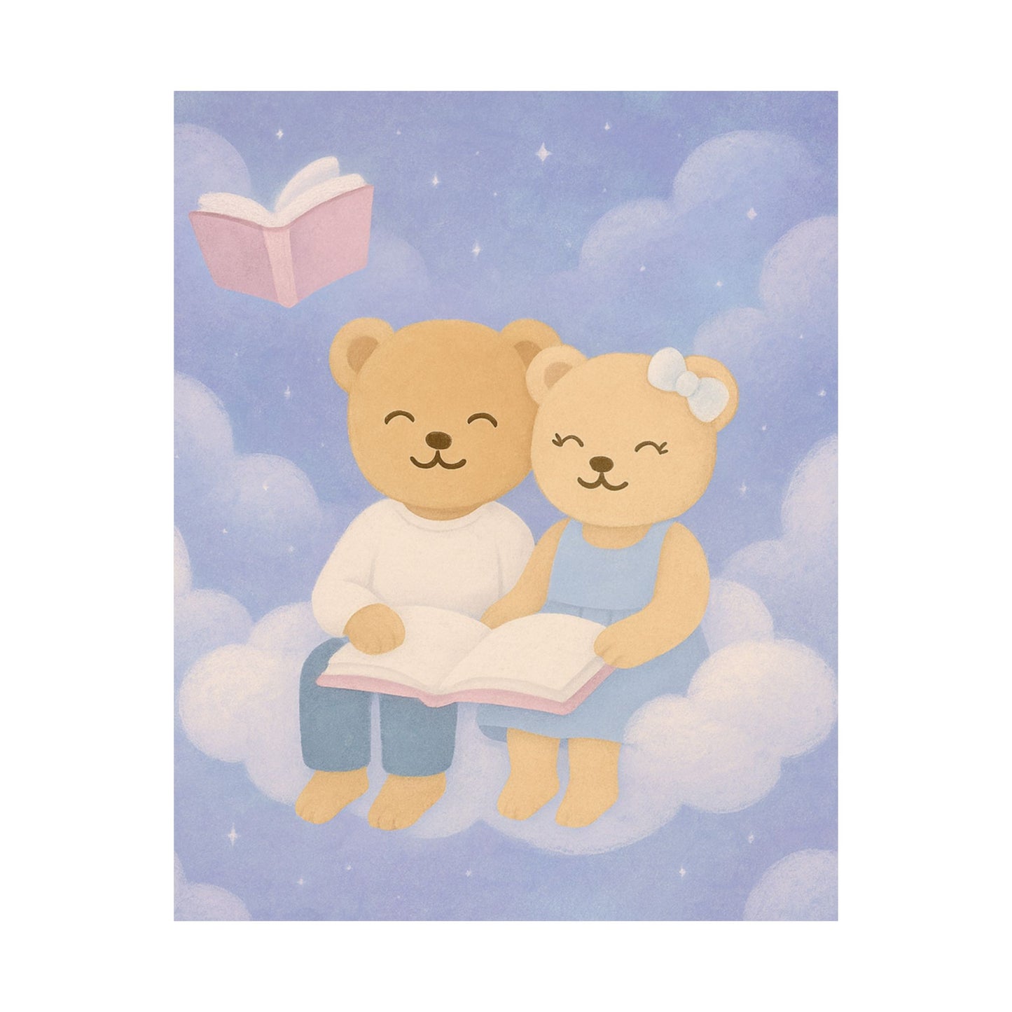 Whispers of a Dream Poster | Floating Book Nook Wall Art