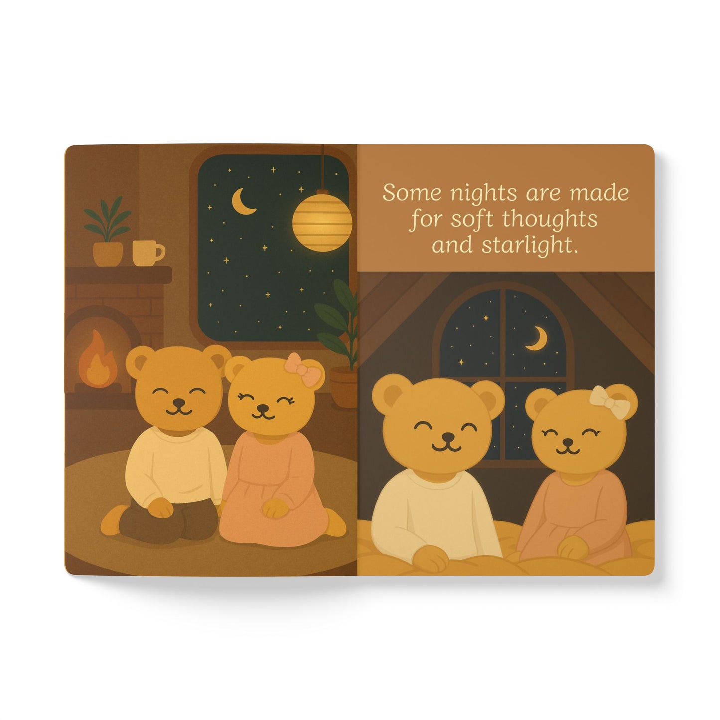 Cozy Space Journal with Quotes – Autumn Bear Design Writing Notebook