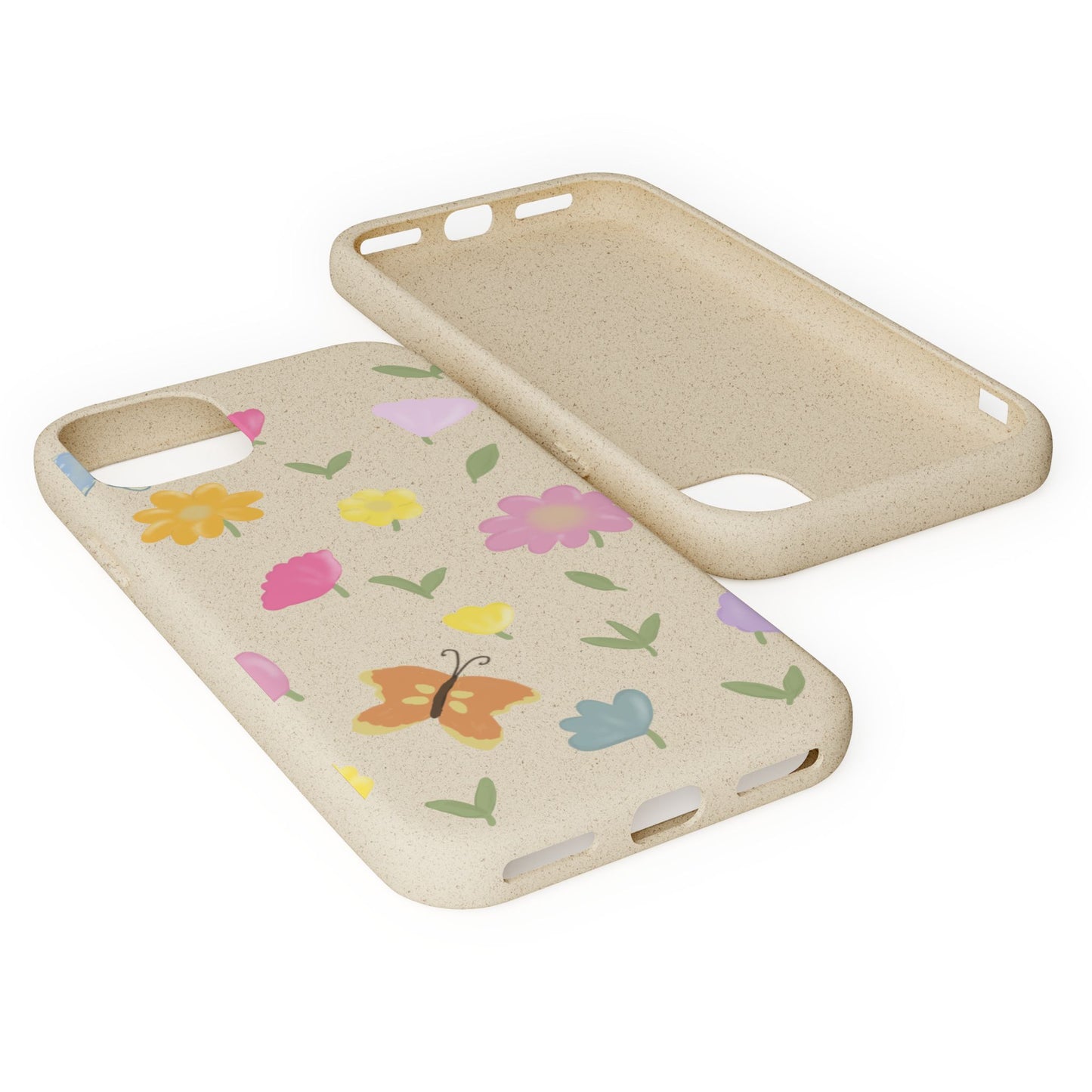 Eco-Friendly Floral iPhone Case - Biodegradable & Stylish