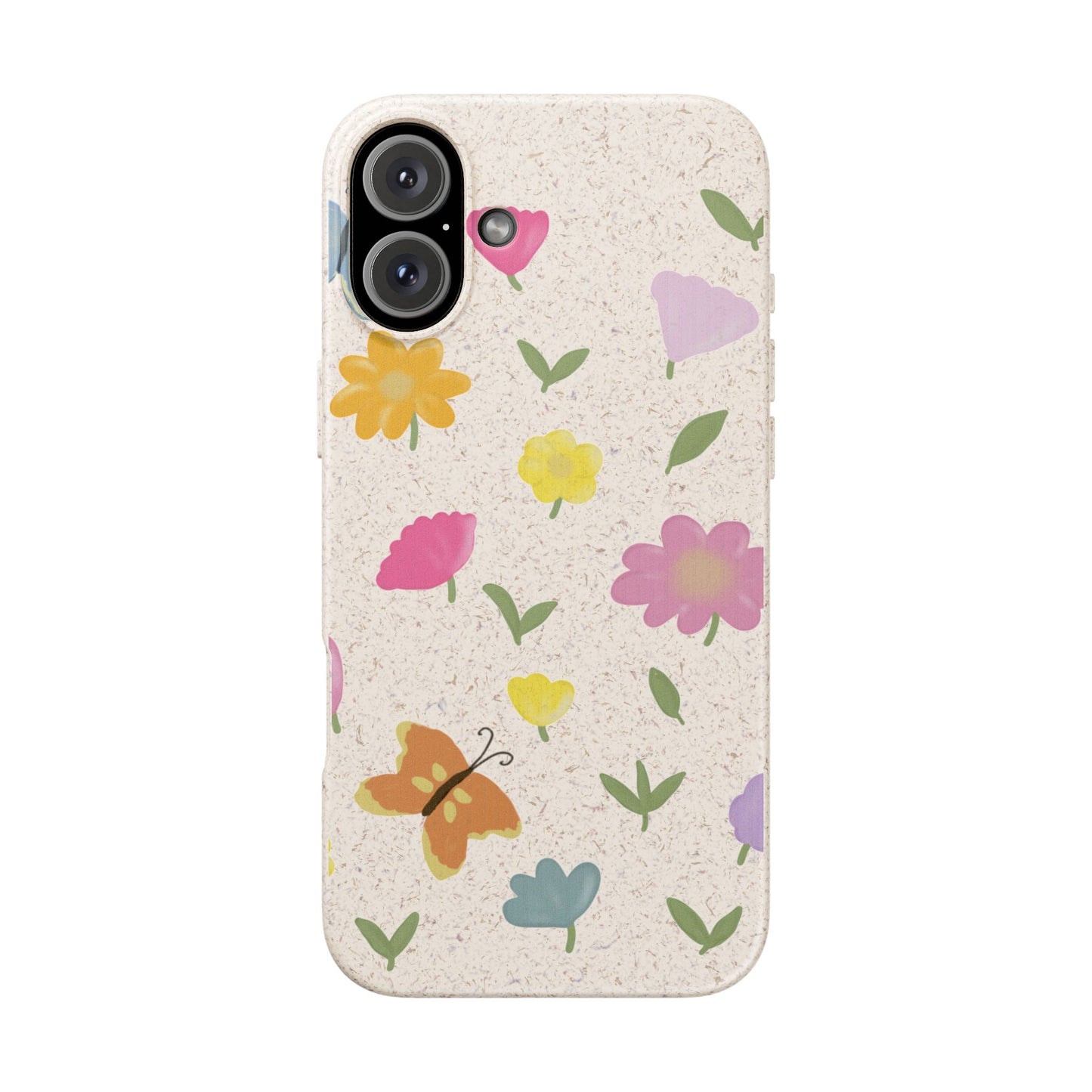 Eco-Friendly Floral iPhone Case - Biodegradable & Stylish