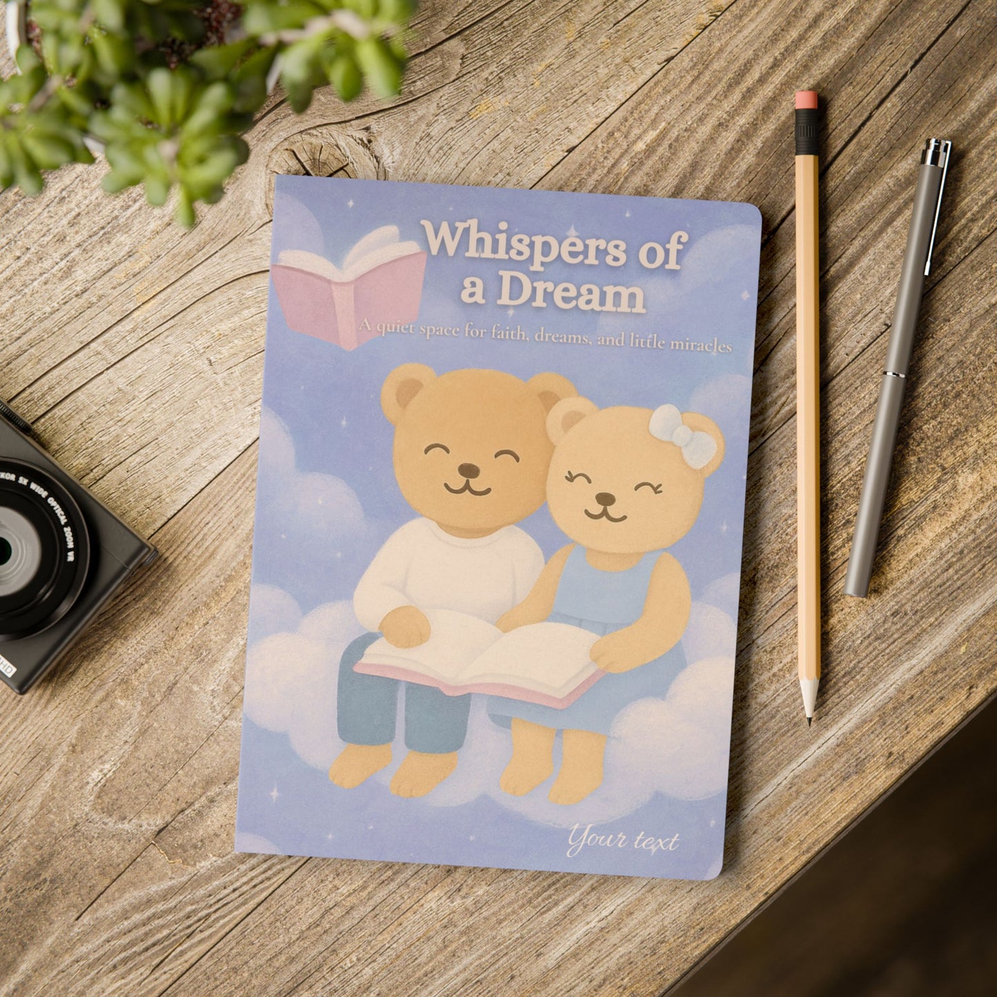 Whispers of a Dream Journal | Cloud Reading Softcover Notebook