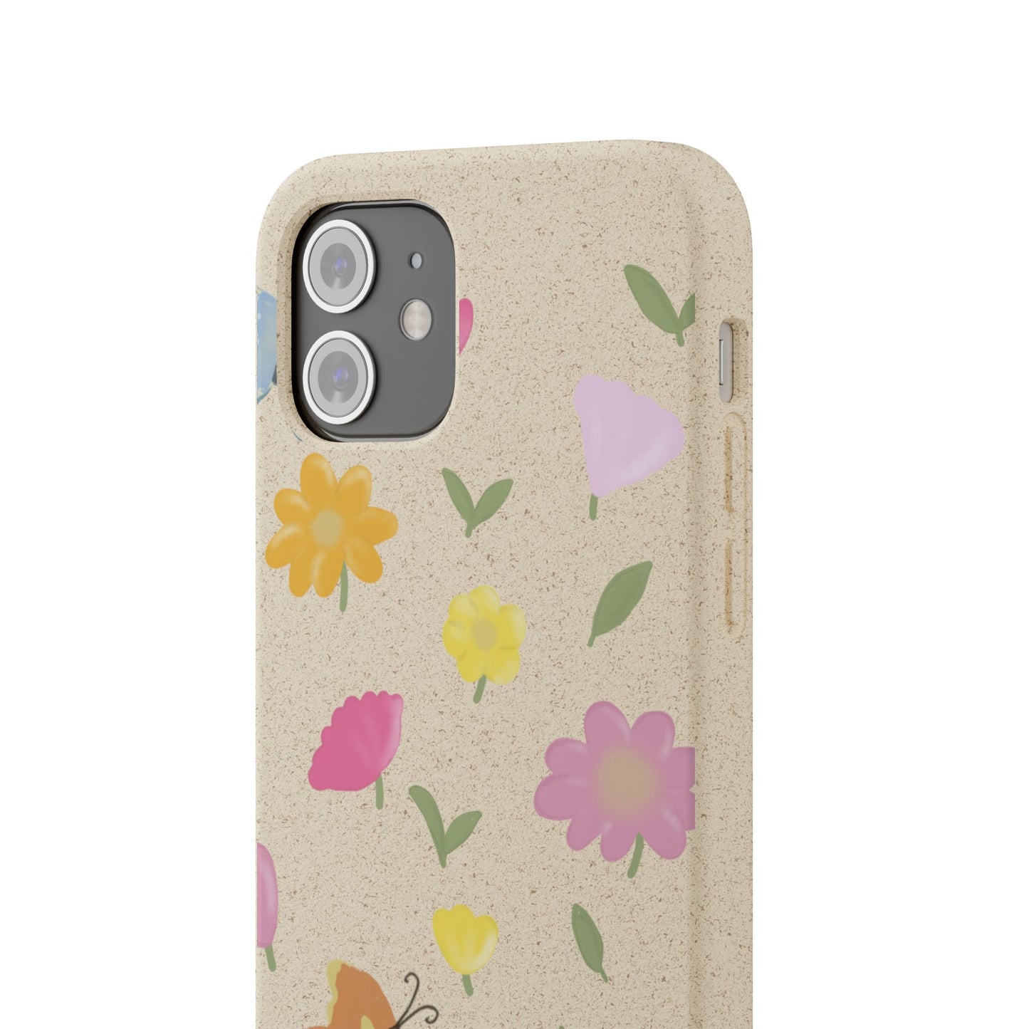 Eco-Friendly Floral iPhone Case - Biodegradable & Stylish