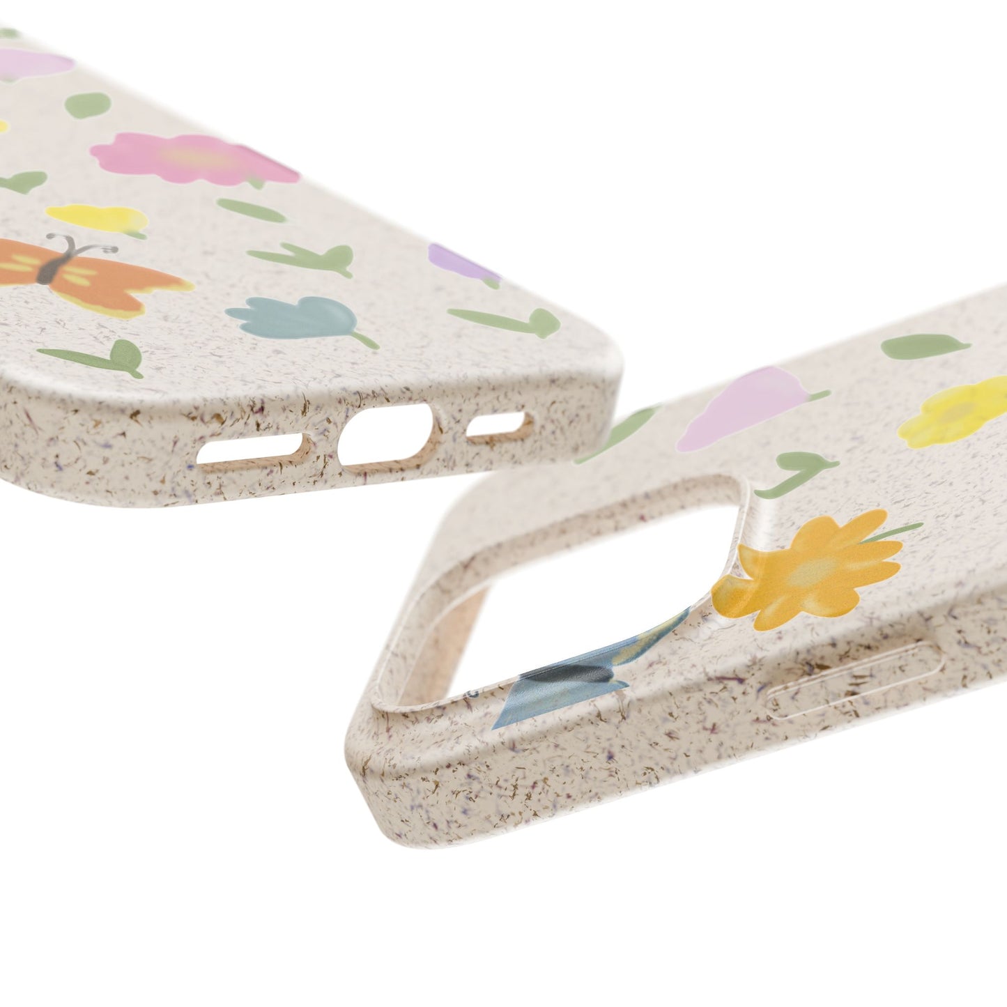 Eco-Friendly Floral iPhone Case - Biodegradable & Stylish