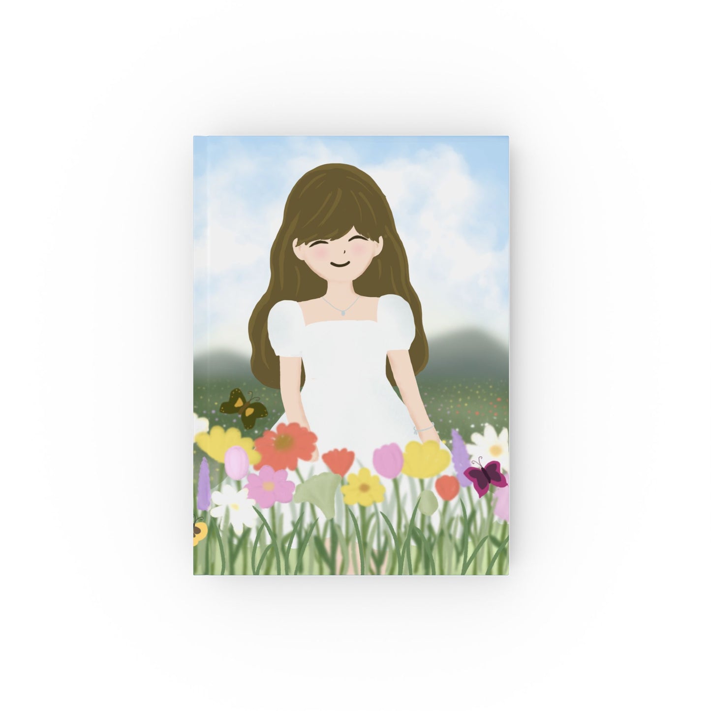 Whimsical Floral Hard Backed Journal - Perfect for Self-Reflection and Creative Writing