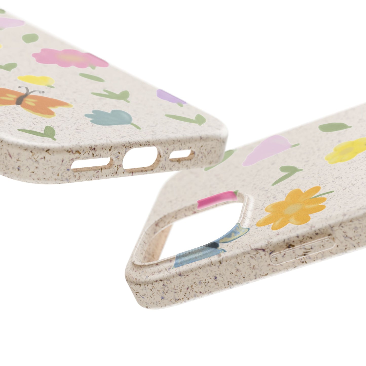 Eco-Friendly Floral iPhone Case - Biodegradable & Stylish