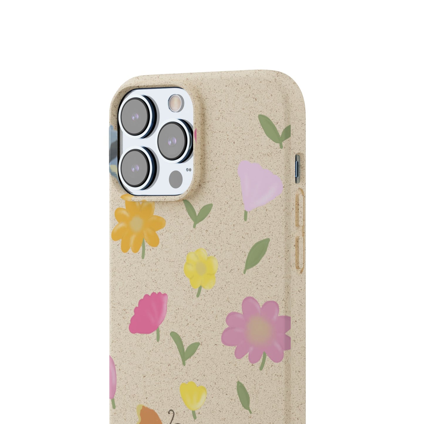 Eco-Friendly Floral iPhone Case - Biodegradable & Stylish