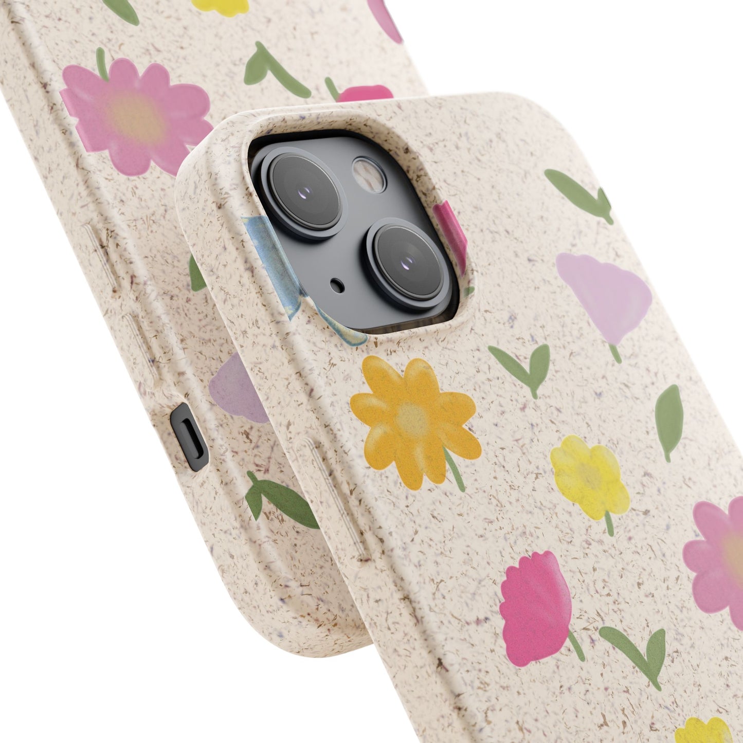 Eco-Friendly Floral iPhone Case - Biodegradable & Stylish