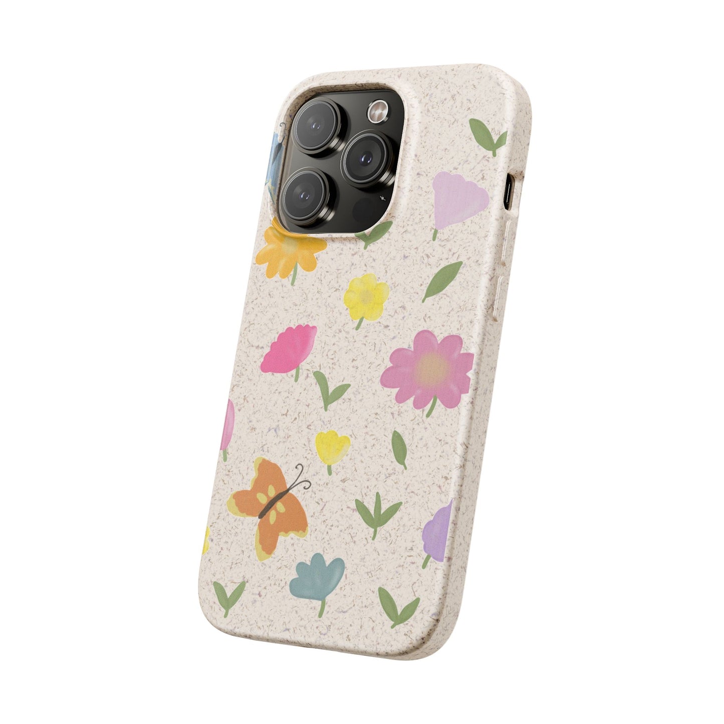 Eco-Friendly Floral iPhone Case - Biodegradable & Stylish