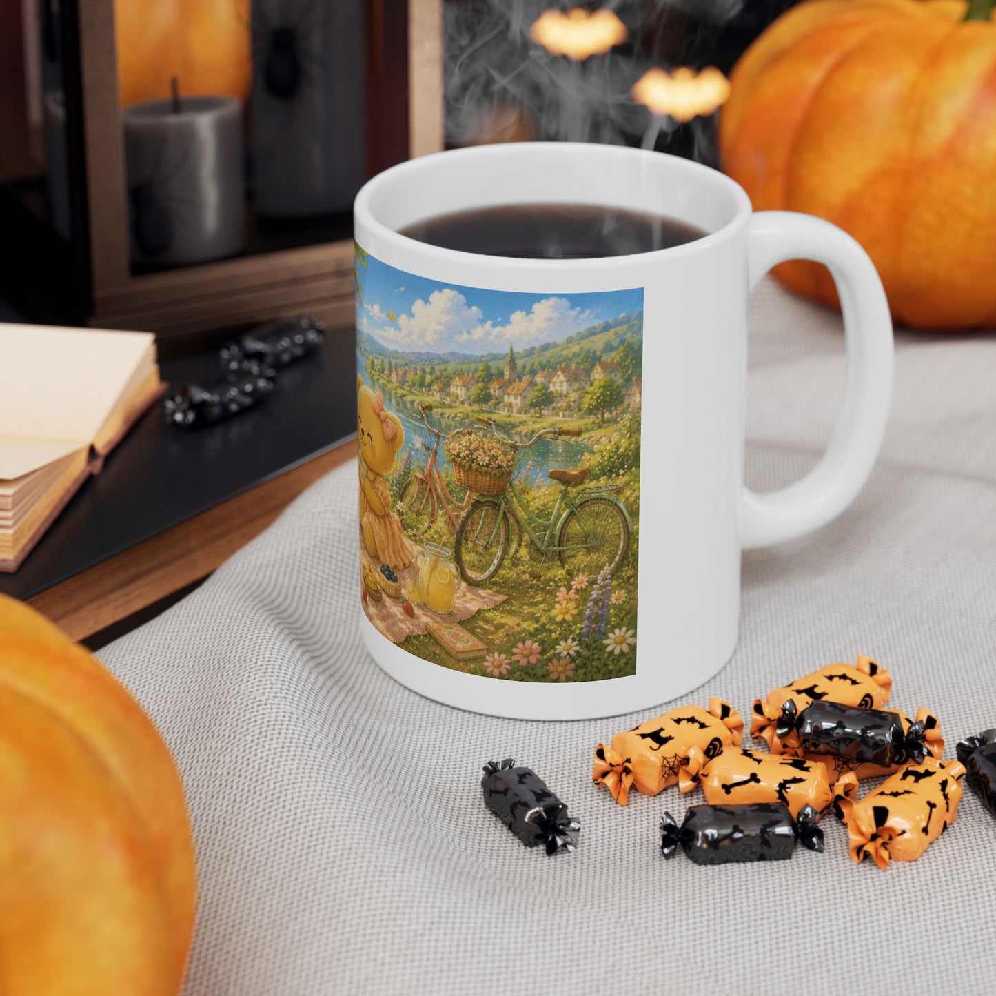 The Days We Keep Ceramic Mug | Cozy Summer Picnic Coffee Cup
