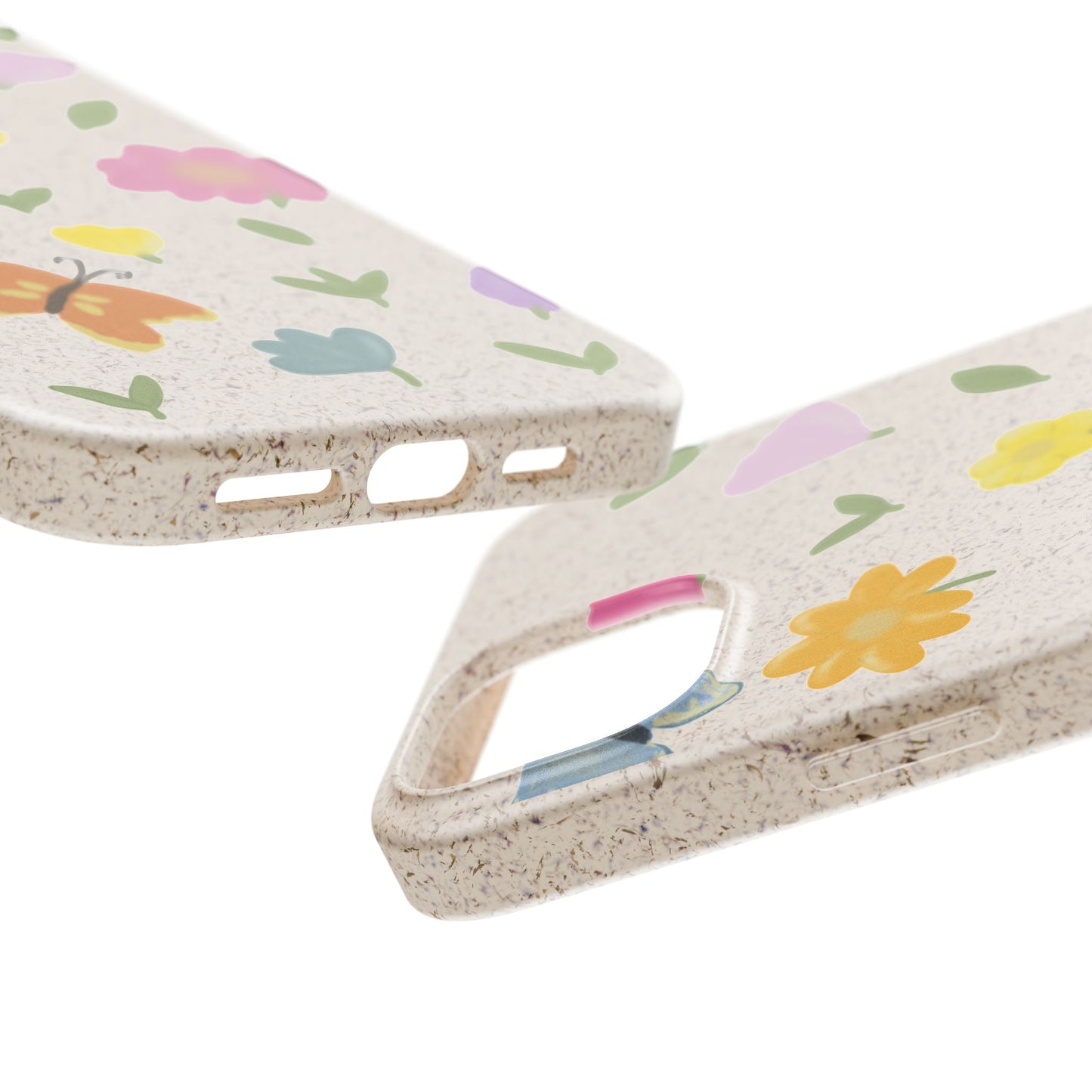 Eco-Friendly Floral iPhone Case - Biodegradable & Stylish