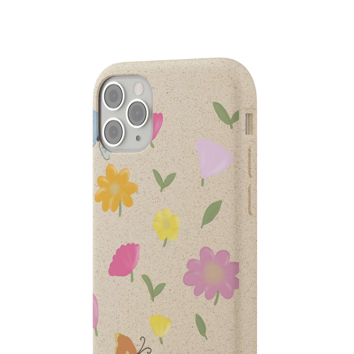 Eco-Friendly Floral iPhone Case - Biodegradable & Stylish