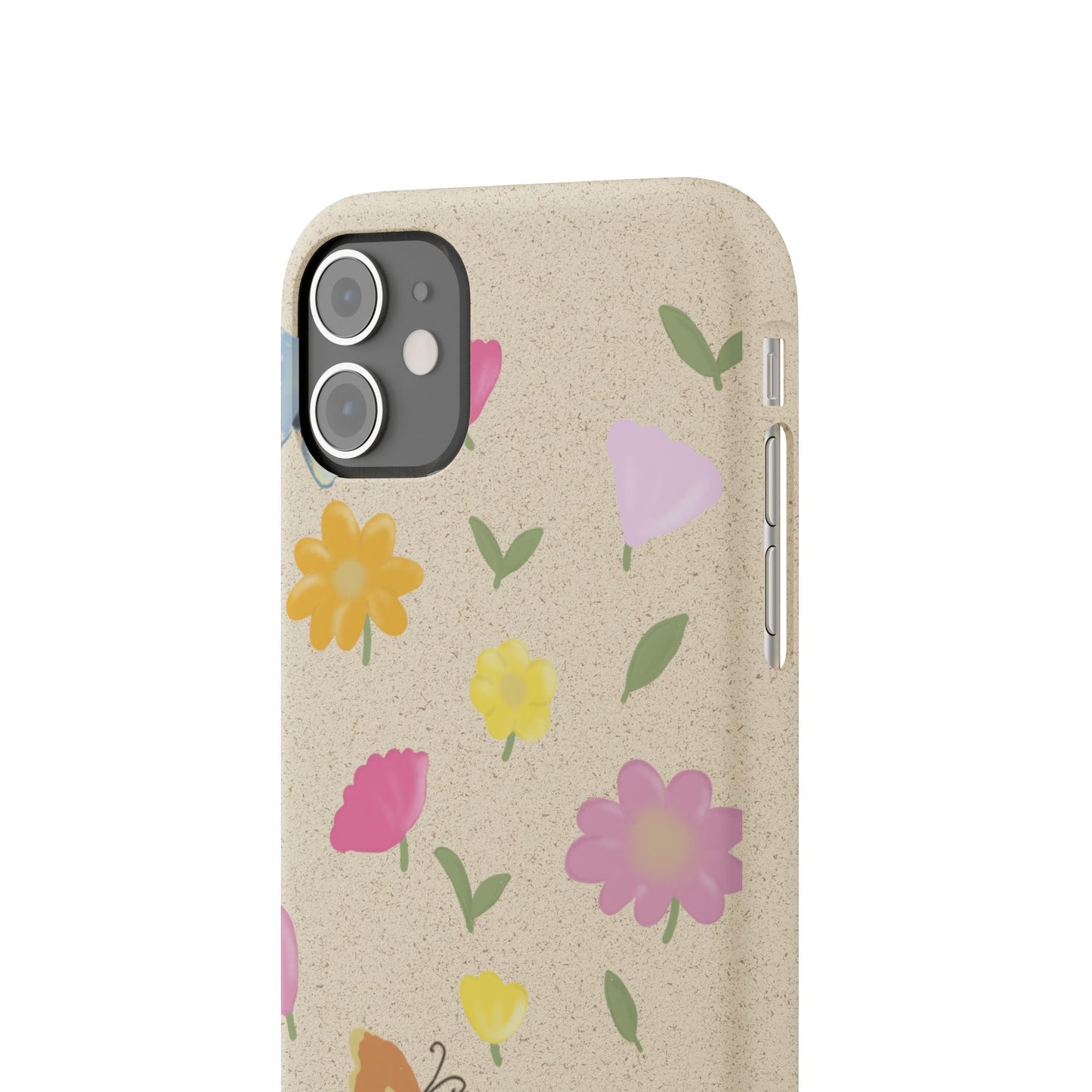 Eco-Friendly Floral iPhone Case - Biodegradable & Stylish