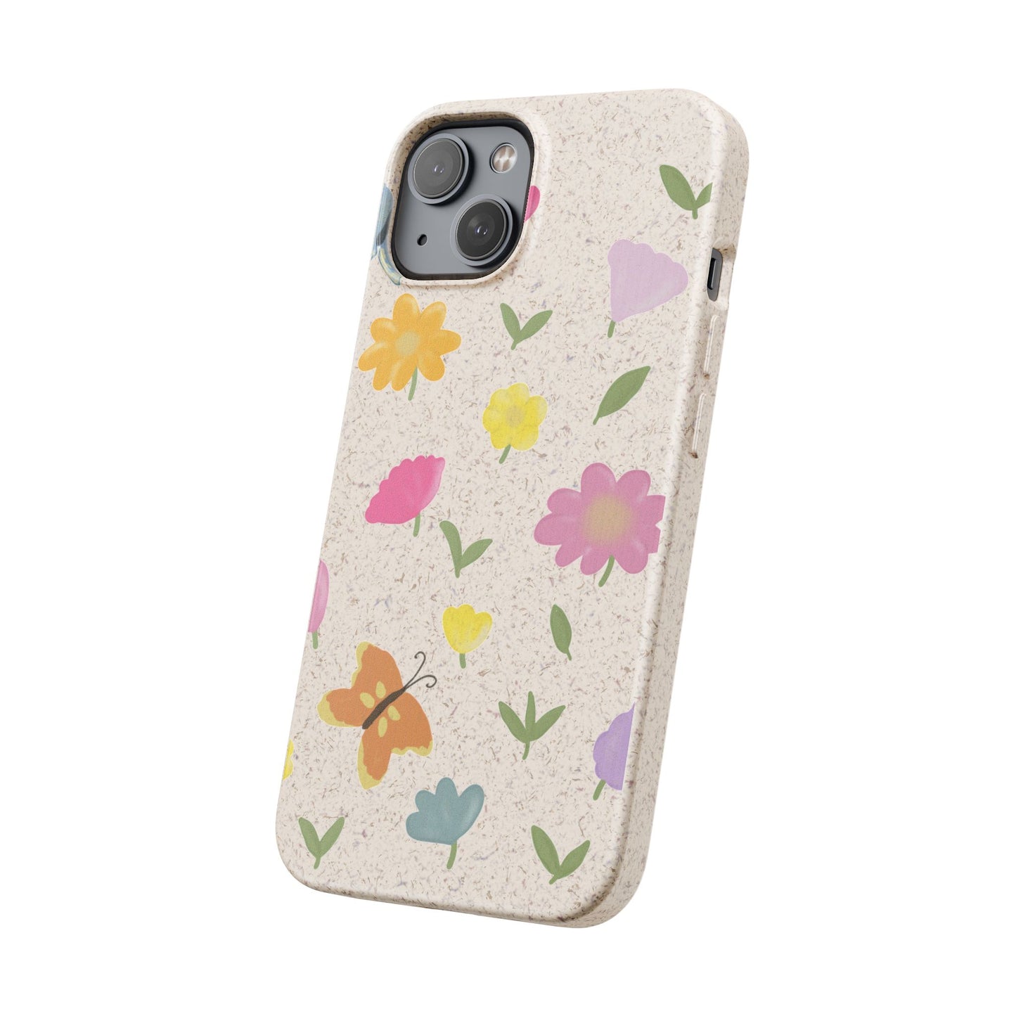 Eco-Friendly Floral iPhone Case - Biodegradable & Stylish