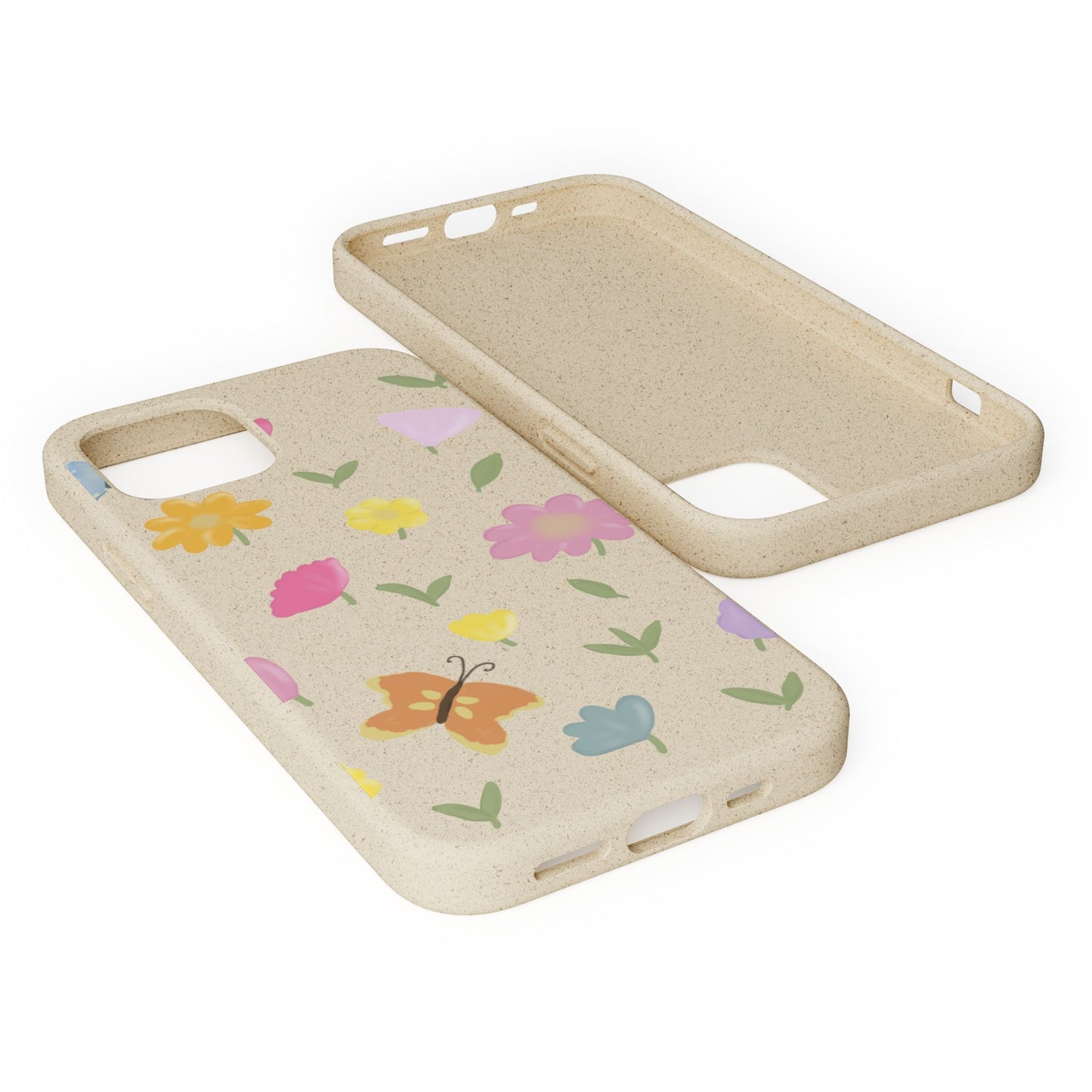 Eco-Friendly Floral iPhone Case - Biodegradable & Stylish